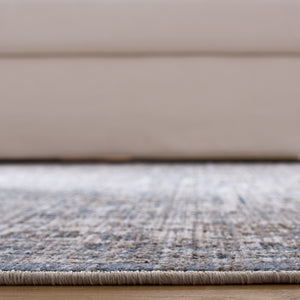 Safavieh Martha Blue & Ivory 8X10 Area Rug — Power-Loomed Turkey Polyester, Low 1/2" Pile For High-Traffic Elegance MSR0630M-8