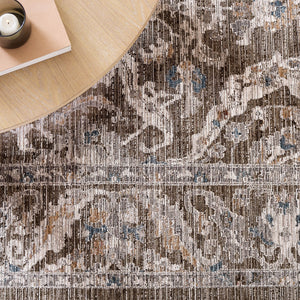 Safavieh Martha Elegant Whitney 8X10 Rug In Dark Beige & Ivory — Power-Loomed Turkey, Soft Polyester, Durable MSR0634B-8
