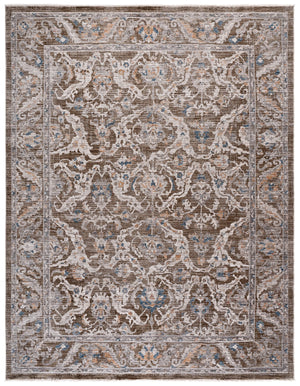 Safavieh Martha Elegant Whitney 8X10 Rug In Dark Beige & Ivory — Power-Loomed Turkey, Soft Polyester, Durable MSR0634B-8
