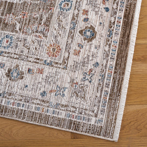 Safavieh Martha Power-Loomed 8X10 Dark Beige & Ivory Area Rug — Plush Low-Pile, Durable Turkish-Inspired Elegance MSR0638B-8