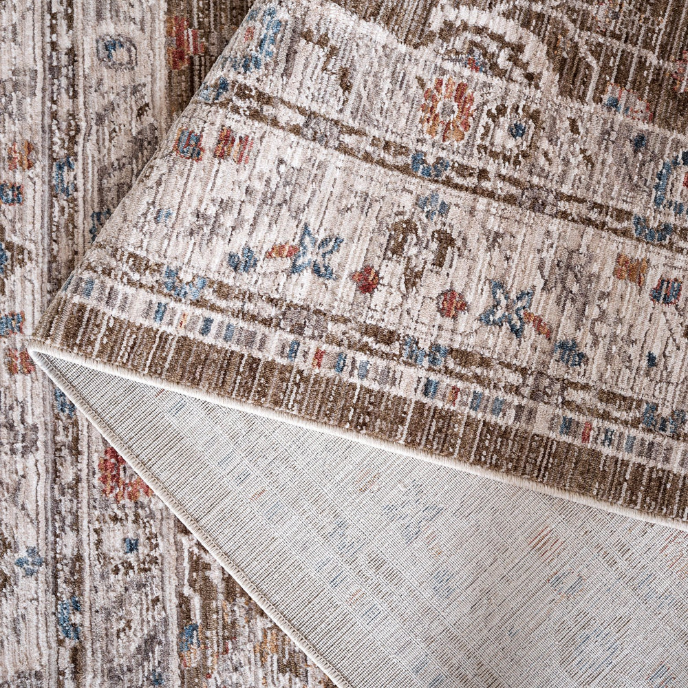 Safavieh Martha Power-Loomed 8X10 Dark Beige & Ivory Area Rug — Plush Low-Pile, Durable Turkish-Inspired Elegance MSR0638B-8
