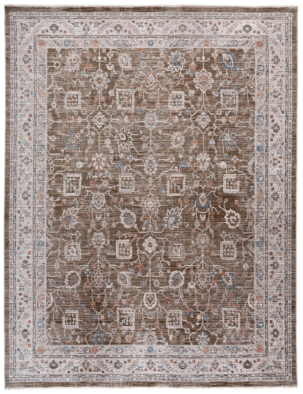Safavieh Martha Power-Loomed 8X10 Dark Beige & Ivory Area Rug — Plush Low-Pile, Durable Turkish-Inspired Elegance MSR0638B-8
