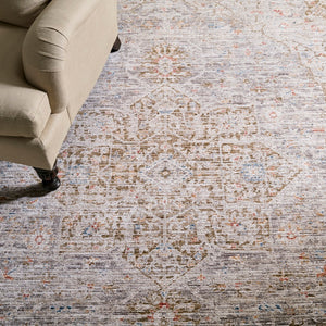 Safavieh Martha Stewart Area Rug - Elegant Power Loomed Design In Neutral Hues For Timeless Home Decor Grey ,Dark Beige Polyester Msr0650f-10
