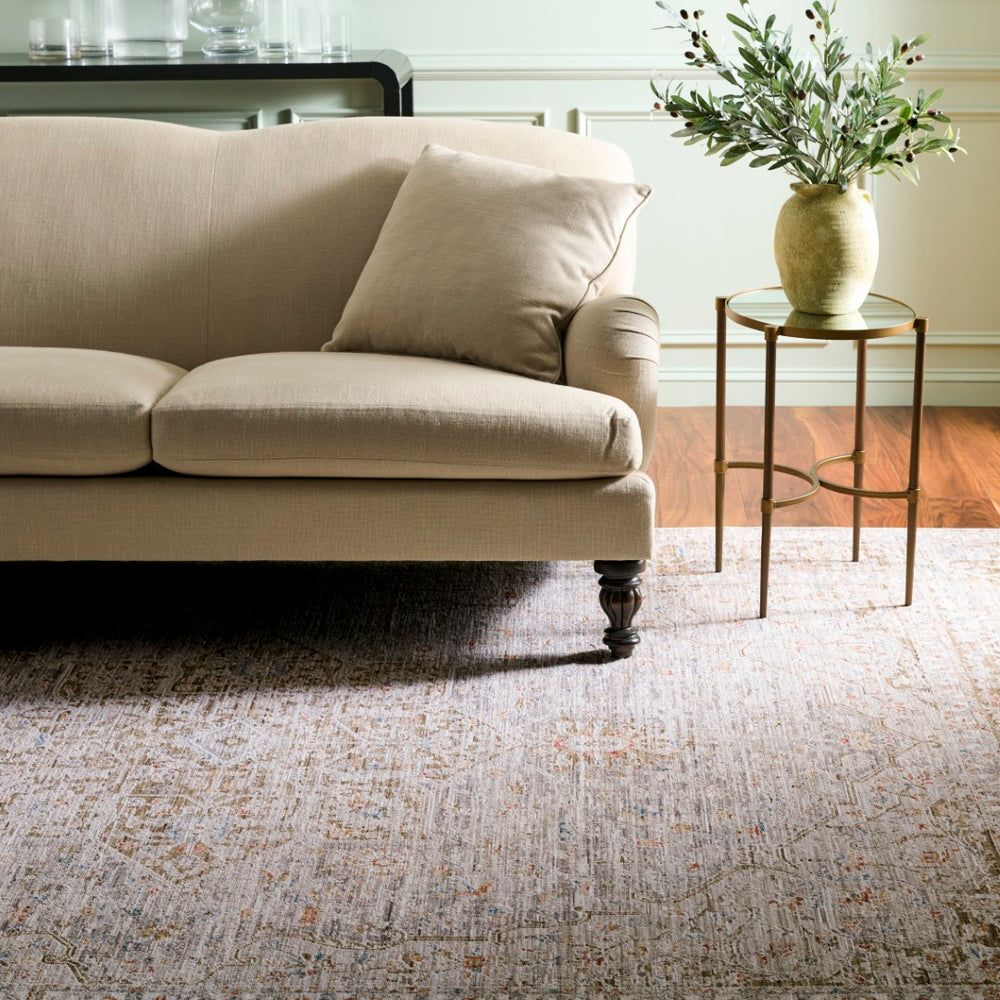 Safavieh Martha Stewart Area Rug - Elegant Power Loomed Design In Neutral Hues For Timeless Home Decor Grey ,Dark Beige Polyester Msr0650f-10