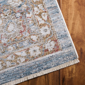 Safavieh Martha Stewart 8x10 Area Rug In Blue & Rust – Elegant, Durable, Timeless Design For Any Room Decor Blue ,Rust Polyester Msr0652m-8