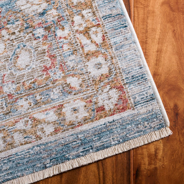 Safavieh Martha Stewart Whitney Area Rug - Elegant Traditional Design For Living Room, Bedroom, Or Dining Room Blue ,Rust Polyester Msr0652m-10