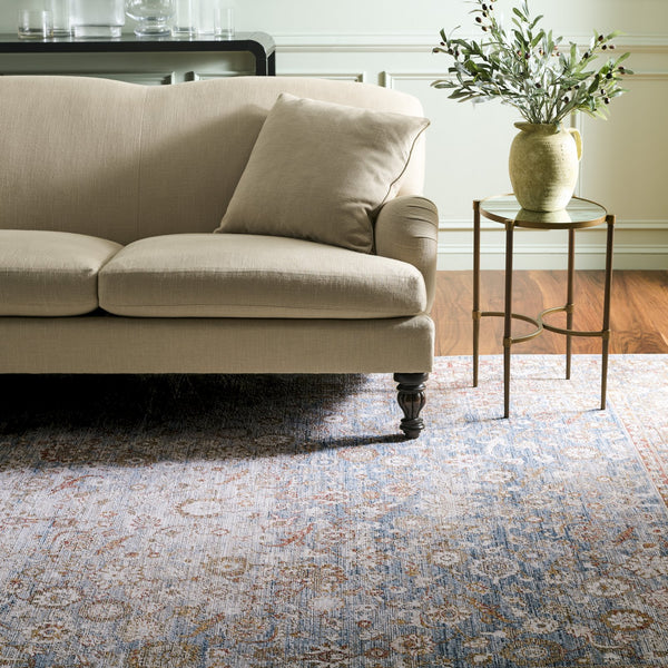 Safavieh Martha Stewart 8x10 Area Rug In Blue & Rust – Elegant, Durable, Timeless Design For Any Room Decor Blue ,Rust Polyester Msr0652m-8