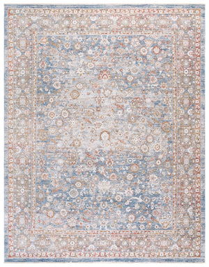 Safavieh Martha Stewart 8x10 Area Rug In Blue & Rust – Elegant, Durable, Timeless Design For Any Room Decor Blue ,Rust Polyester Msr0652m-8