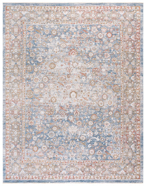Safavieh Martha Stewart Whitney Area Rug - Elegant Traditional Design For Living Room, Bedroom, Or Dining Room Blue ,Rust Polyester Msr0652m-10