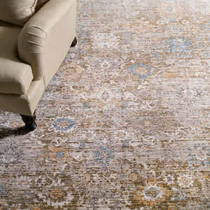 Safavieh Martha Stewart Whitney Area Rug - Elegant Modern Design For Living Room, Bedroom Or Office Decor Grey ,Rust Polyester Msr0654f-10