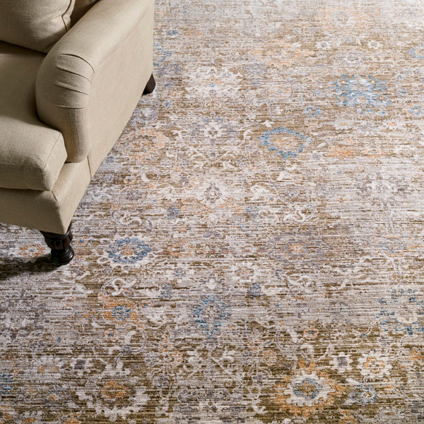 Safavieh Martha Stewart Whitney Area Rug - Elegant Modern Design For Living Room, Bedroom Or Office Decor Grey ,Rust Polyester Msr0654f-10