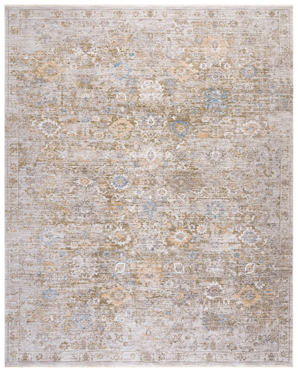 Safavieh Martha Stewart Whitney Area Rug - Elegant Modern Design For Living Room, Bedroom Or Office Decor Grey ,Rust Polyester Msr0654f-10