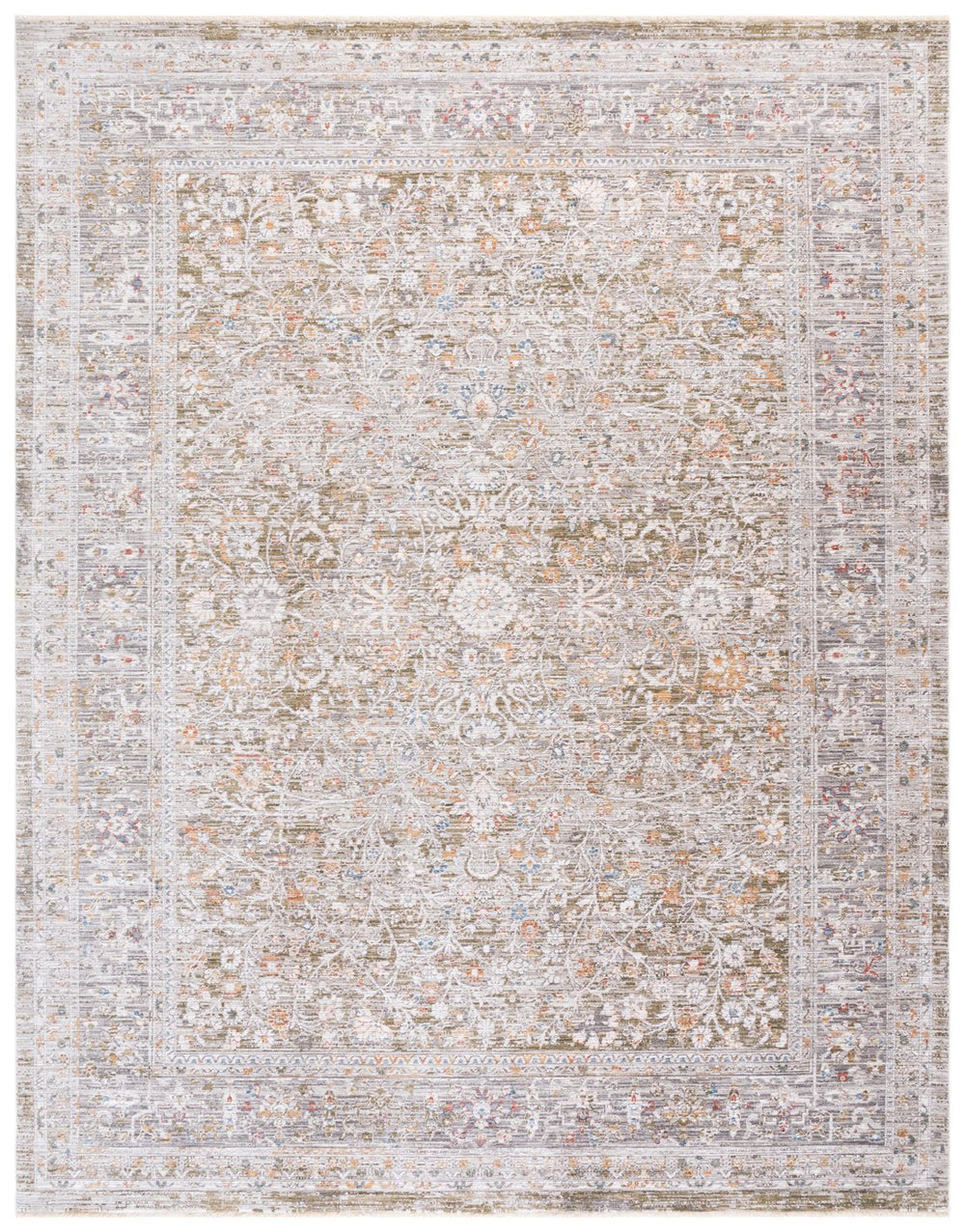 Safavieh Martha Stewart 8x10 Elegant Area Rug In Grey & Dark Beige - Soft, Durable, Versatile For Any Space Grey ,Dark Beige Polyester Msr0656f-8