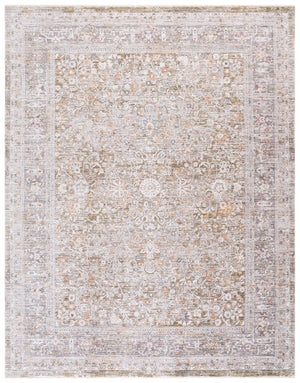 Safavieh Martha Stewart Elegant Area Rug - Sophisticated Power Loomed Design For Timeless Home Decor Charm Grey ,Dark Beige Polyester Msr0656f-9