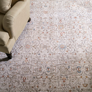 Safavieh Martha Stewart Whitney Area Rug – Elegant Power Loomed Design For Luxurious Home Décor Style Grey ,Rust Polyester Msr0658f-10