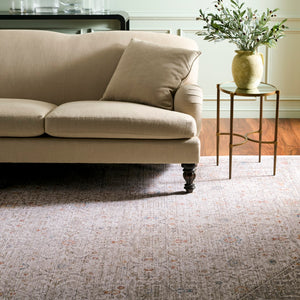 Safavieh Martha Stewart Whitney Area Rug – Elegant Power Loomed Design For Luxurious Home Décor Style Grey ,Rust Polyester Msr0658f-10