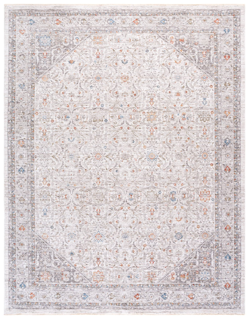 Safavieh Martha Stewart Whitney 0658f Grey/Rust 8x10 Area Rug – Elegant, Durable, And Easy-care Home Accent Grey ,Rust Polyester Msr0658f-8