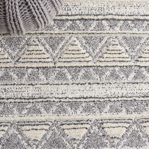 Safavieh Martha Stewart 0750 Power Loomed Rug Ivory Grey / Dark Grey 9' x 12'