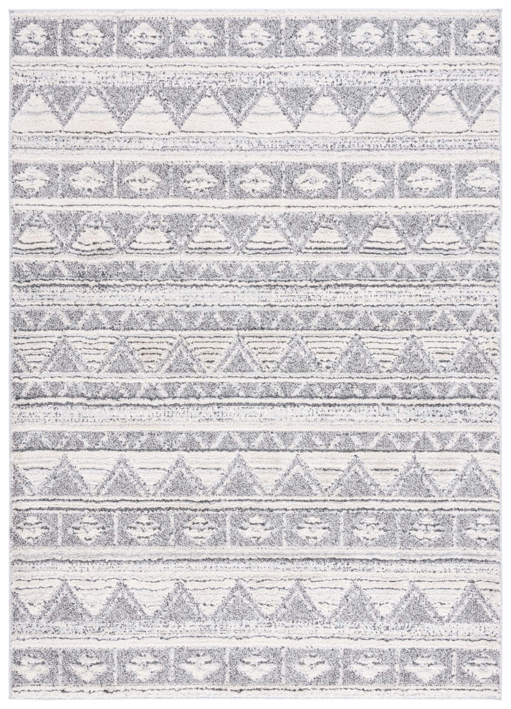 Safavieh Martha Stewart 0750 Power Loomed Rug Ivory Grey / Dark Grey 9' x 12'