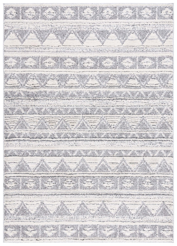 Safavieh Martha Stewart 0750 Power Loomed Rug Ivory Grey / Dark Grey 9' x 12'