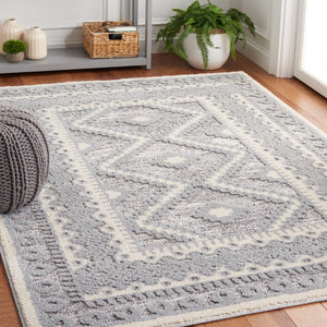 Safavieh Martha Stewart 0751 Power Loomed Rug Grey / Ivory 9' x 12'