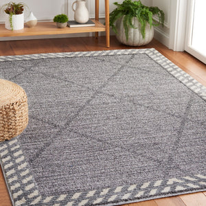 Safavieh Martha Stewart 0752 Power Loomed Rug Grey / Ivory 9' x 12'
