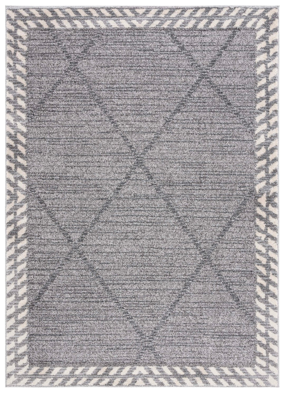 Safavieh Martha Stewart 0752 Power Loomed Rug Grey / Ivory 9' x 12'