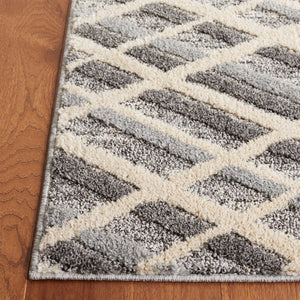Safavieh Martha Stewart 0753 Power Loomed Rug Ivory Grey / Dark Grey 9' x 12'