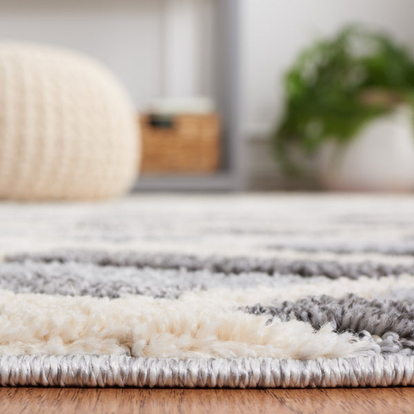 Safavieh Martha Stewart 0753 Power Loomed Rug Ivory Grey / Dark Grey 9' x 12'