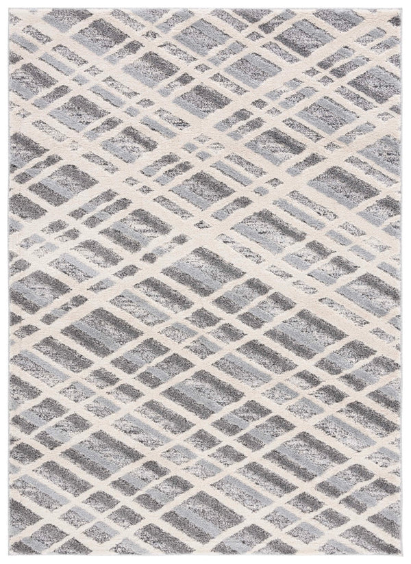 Safavieh Martha Stewart 0753 Power Loomed Rug Ivory Grey / Dark Grey 9' x 12'