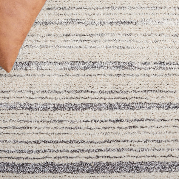 Safavieh Martha Stewart 0754 Power Loomed Rug Ivory / Dark Grey 9' x 12'