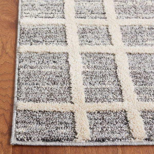 Safavieh Martha Stewart 0755 Power Loomed Rug Dark Grey / Ivory 9' x 12'