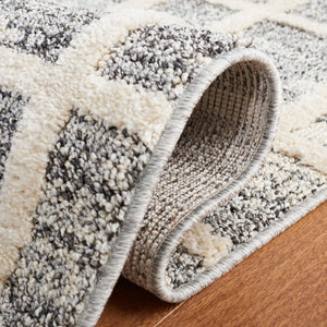 Safavieh Martha Stewart 0755 Power Loomed Rug Dark Grey / Ivory 9' x 12'