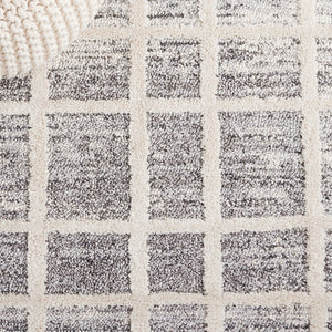 Safavieh Martha Stewart 0755 Power Loomed Rug Dark Grey / Ivory 9' x 12'