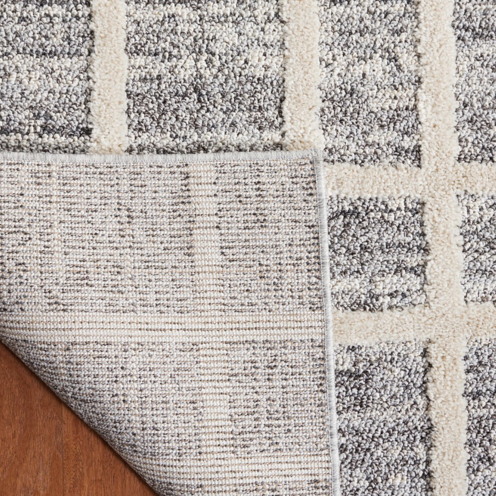 Safavieh Martha Stewart 0755 Power Loomed Rug Dark Grey / Ivory 9' x 12'