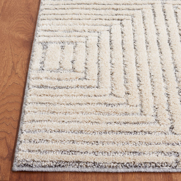 Safavieh Martha Stewart 0756 Power Loomed Rug Ivory / Grey 9' x 12'