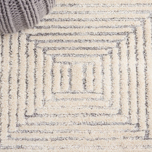 Safavieh Martha Stewart 0756 Power Loomed Rug Ivory / Grey 9' x 12'
