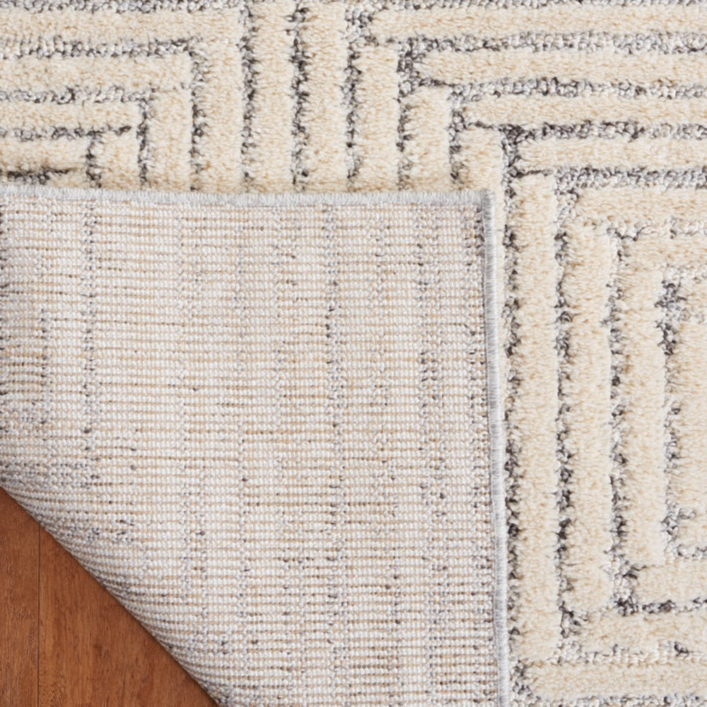 Safavieh Martha Stewart 0756 Power Loomed Rug Ivory / Grey 9' x 12'