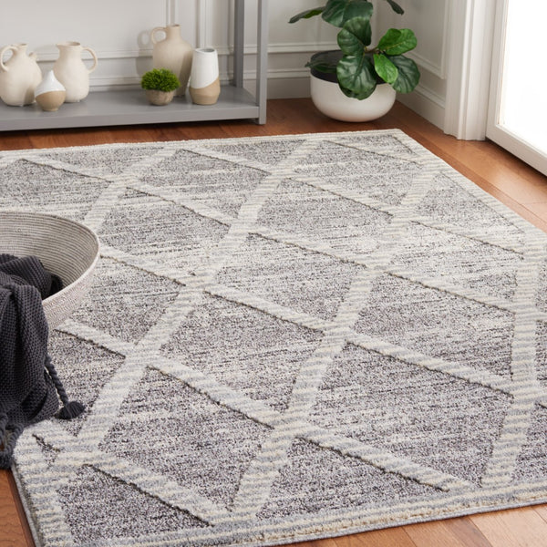 Safavieh Martha Stewart 0757 Power Loomed Rug Grey / Ivory 9' x 12'