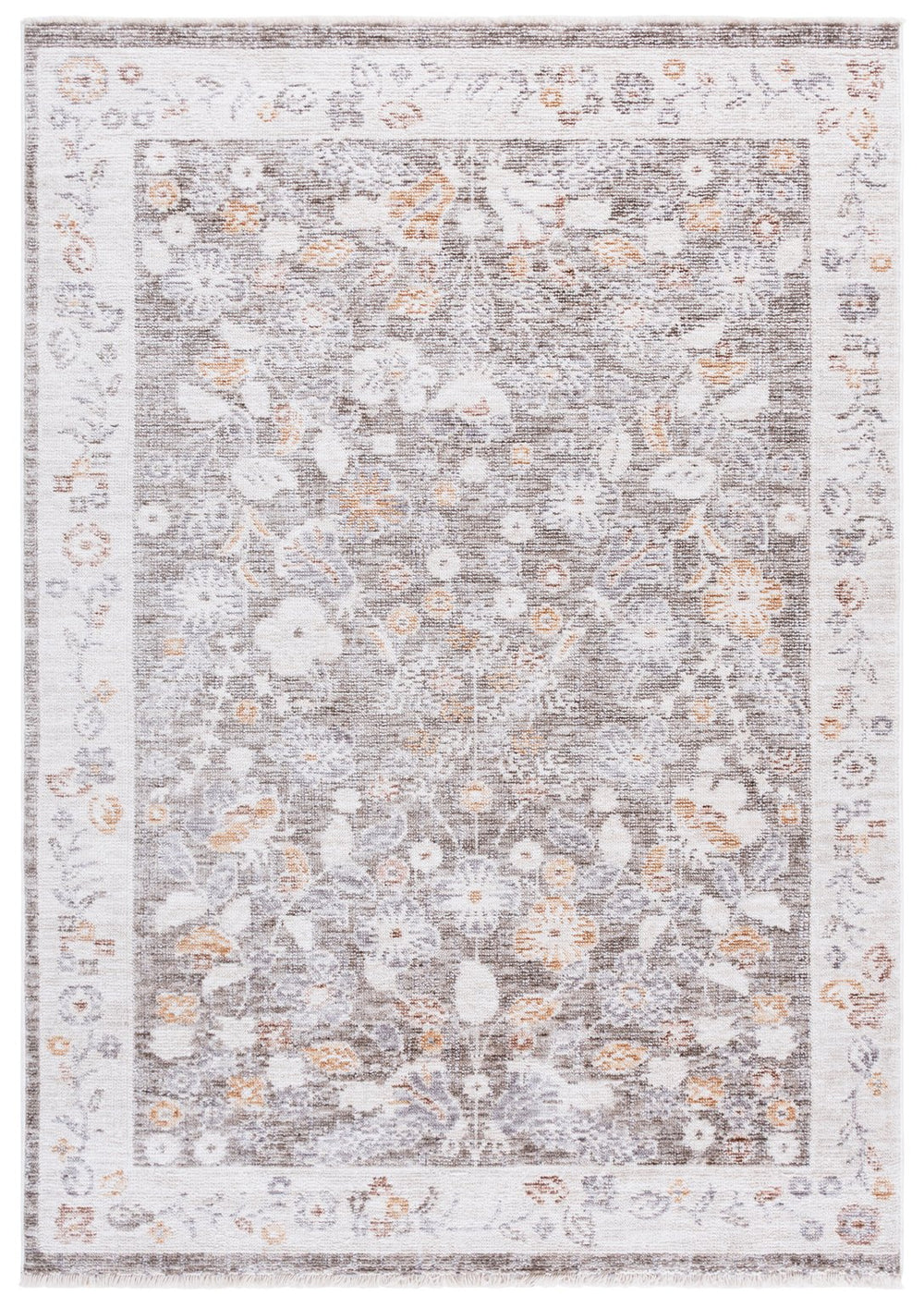 Safavieh Martha Stewart Adeline Area Rug In Soothing Grey And Ivory For Elegant Home Decor Enhancement Grey ,Ivory 40% Polyester,38% Loop Polyester,14% Jute,8% Latex Msr100f-5
