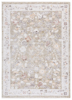 Safavieh Martha Stewart Adeline Area Rug In Soothing Grey And Ivory For Elegant Home Decor Enhancement Green ,Ivory 40% Polyester,38% Loop Polyester,14% Jute,8% Latex Msr100y-5