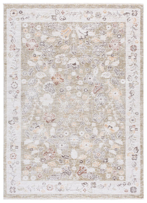 Safavieh Martha Stewart Adeline Grey And Ivory Modern Transitional Runner Rug For Elegant Hallways And Spaces Green ,Ivory 40% Polyester,38% Loop Polyester,14% Jute,8% Latex Msr100y-4