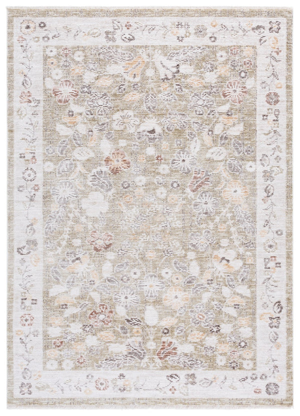 Safavieh Martha Stewart Adeline Grey And Ivory Modern Transitional Runner Rug For Elegant Hallways And Spaces Green ,Ivory 40% Polyester,38% Loop Polyester,14% Jute,8% Latex Msr100y-4