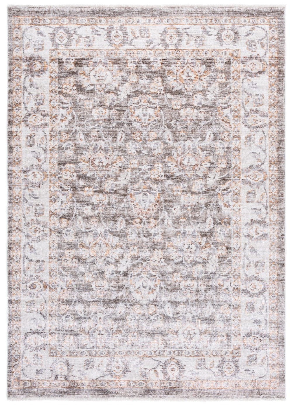 Safavieh Martha Stewart Adeline Runner Rug - Elegant Transitional Design For Hallways And Entryways, 2x8 Ft. Grey ,Ivory 40% Polyester,38% Loop Polyester,14% Jute,8% Latex Msr102f-4
