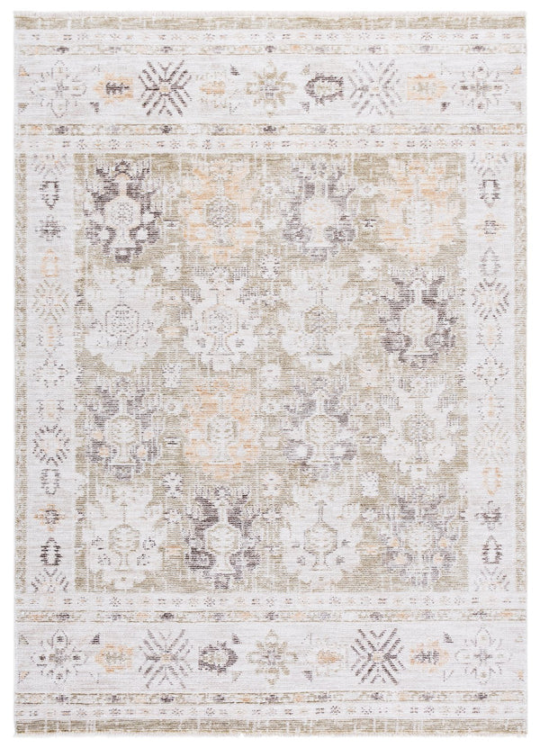 Safavieh Martha Stewart Adeline Area Rug - Elegant Green & Ivory Design, Perfect For Any Room Decor Green ,Ivory 40% Polyester,38% Loop Polyester,14% Jute,8% Latex Msr106y-5
