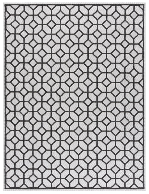 Safavieh Msr Stylish Area Rug - Modern Geometric Pattern For Indoor & Outdoor Spaces, Durable & Soft Design Light Grey ,Charcoal Polypropylene Msr127a-6