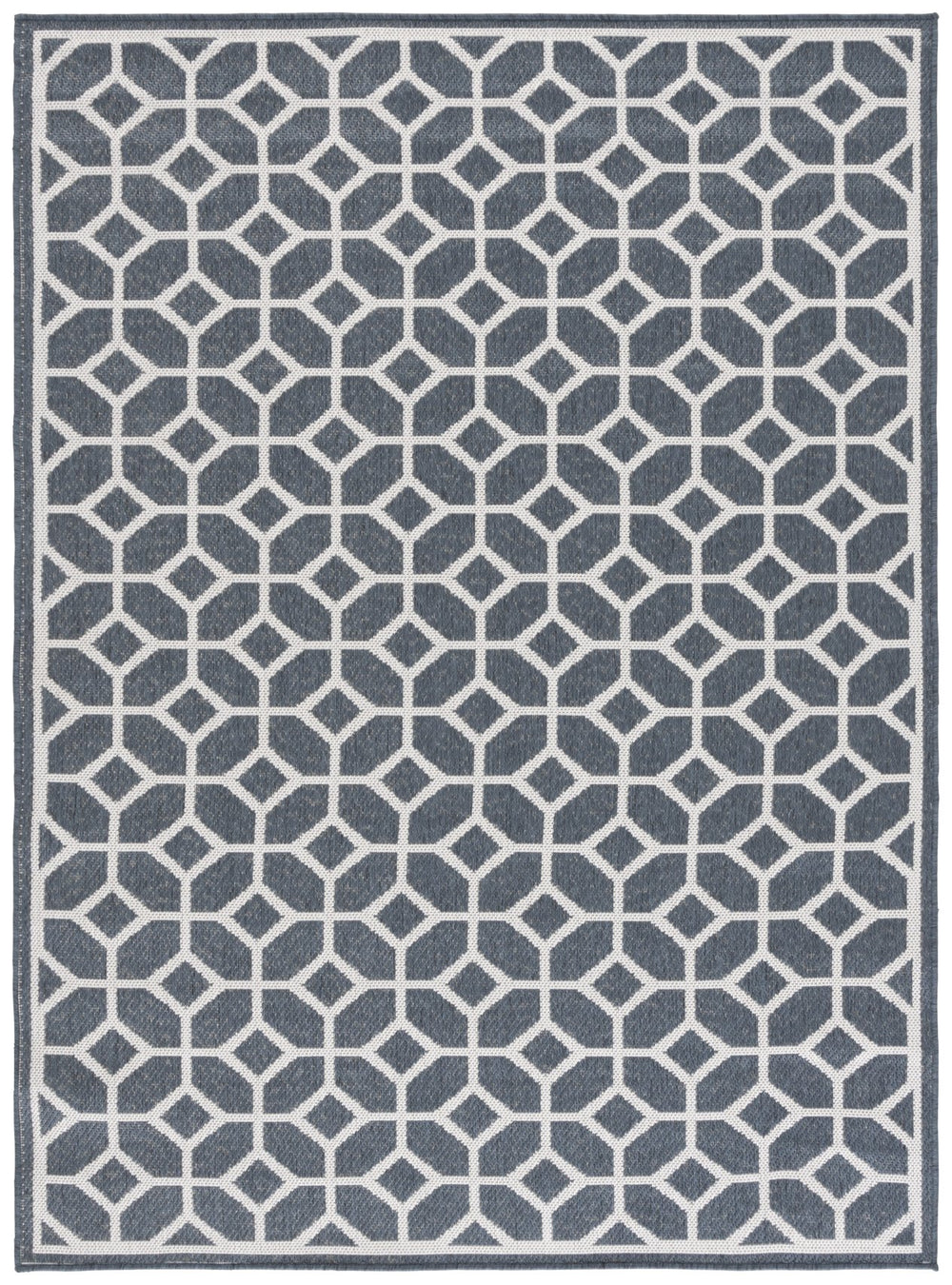 Safavieh Msr Stylish Area Rug - Modern Geometric Pattern For Indoor & Outdoor Spaces, Durable & Soft Design Light Grey ,Charcoal Polypropylene Msr127a-6