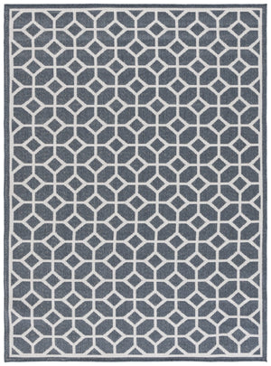 Safavieh Msr Stylish Area Rug - Modern Geometric Pattern For Indoor & Outdoor Spaces, Durable & Soft Design Blue ,Creme Polypropylene Msr127m-2pc
