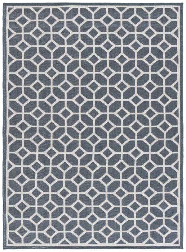 Safavieh Msr Stylish Area Rug - Modern Geometric Pattern For Indoor & Outdoor Spaces, Durable & Soft Design Blue ,Creme Polypropylene Msr127m-2pc