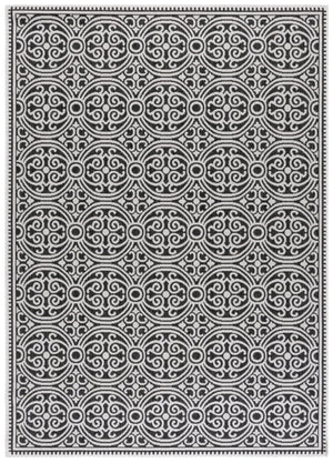 Safavieh Msr Power-loomed Area Rug – Elegant Indoor/Outdoor Design Perfect For Home Or Patio Decor Light Grey ,Charcoal Polypropylene Msr134a-5